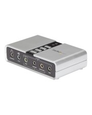 StarTech.com USB 2.0 Soundbox 7.1 Adapter externe Soundkarte mit SPDIF Didital Audio External Soundcard 8x 3,5mm Buchse 48 kHz (ICUSBAUDIO7D)