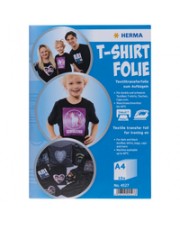 HERMA T-Shirt Folie A4 f. dunkle + schwarze Textilien 20 Bl. Schwarz (4527)