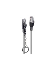 Lindy 2m Cat.6A S/FTP Sicherheitsnetzwerkkabel grau Grau (47604)