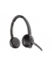 Poly Savi 8220 Headset On-Ear DECT Bluetooth kabellos Adapter USB-A via Bluetooth Schwarz UC-zertifiziert Zertifiziert für Microsoft Teams (8D3F5AA#ABB)