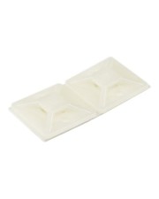 StarTech.com 100 Pack Cable Tie Mounts with Adhesive Tape for 0.18 in. 4.6 mm Wide Ties Nylon/Plastic Zip Electrical/Network Wrap / 94V-2 Fire & UL Rated TAA Nylon 66 Mount Kabelbinderhalterung weiß TAA-konform Packung mit für 1U (CBMCTM2)