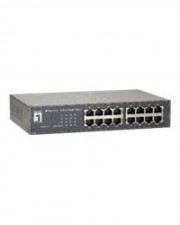 LevelOne Switch nicht verwaltet 16 x 10/100/1000 - an Rack montierbar - wandmontierbar (GEU-1621)