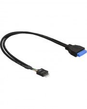 Delock USB-Kabel 19-polige USB 3.0-Stiftleiste W 8-poliger 2.0-Header M (83095)