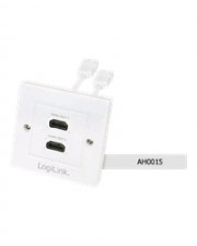 LogiLink Anschlussdose unterputz HDMI X 2 weiß (AH0015)