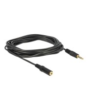 Delock Audioverlängerungskabel stereo mini jack W bis M 3 m Schwarz (84668)