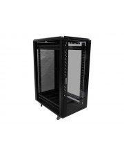 StarTech.com 25HE Zerlegbares Server Rack/ -Schrank mit Rollen Schrank 25U (RK2536BKF)