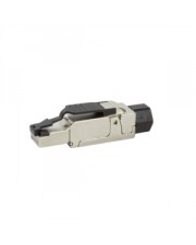 LogiLink RJ-45 Schwarz Metallisch Drahtverbinder Cat.6A field assembly RJ45 plug (MP0040)