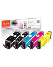 Peach 320133 8.5ml 18ml 330Seiten 365Seiten Schwarz Cyan Magenta Foto schwarz Gelb Tintenpatrone Multi Pack compatible with PGI-570 CLI-571 (PI100-336)