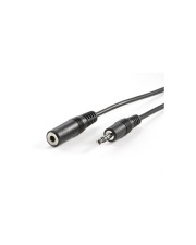 VALUE Audioverlängerungskabel Mini-Phone Stereo 3,5 mm M bis W 10 m abgeschirmt Schwarz (11.99.4359)