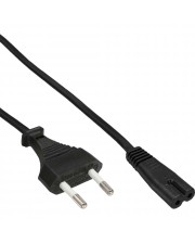 InLine Netzkabel Netzstecker auf Euro 8 C7 Stecker 0,3m 0,3 m (16654O)