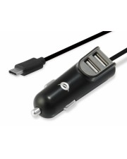 Conceptronic Carden Auto Zigarettenanzünder 5 V Schwarz 15.5 W 2x USB + USB-C 5V / 3.1A 12V/24V 24.3 x 23.5 x 65 mm 38 g (CARDEN05B)