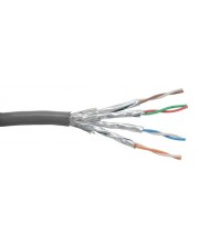InLine Bulkkabel 100 m SSTP-Kabel CAT 6 verseilt Grau (76499)