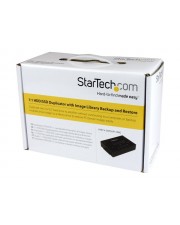 StarTech.com Standalone 2,5 / 3,5" SATA Festplatten Duplikator mit Multi HDD / SSD Image-Backup Bibliothek Festplattenduplikator 2 Schächte SATA-600 (SATDUP11IMG)