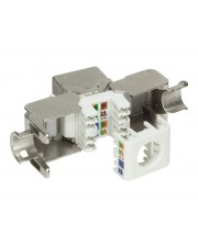 LogiLink Modulare Eingabe Keystone Buchse RJ45 Kat.6A voll geschirmt 180° werkzeuglos (NK4001)