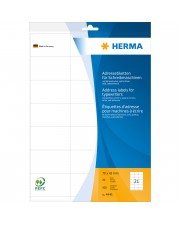 HERMA Adressetik. 70x42 mm Papier Ecken spitz 420 St. Adressetiketten für Schreibmaschinen A4 matt (4441)