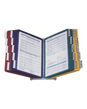 Durable VARIO TABLE Displaytafelsystem Desktop 20 Fächer für A4 Gelb Rot grün dunkelblau (5699-00)