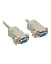 InLine Nullmodemkabel DB-9 W bis W 2 m beige (12222C)