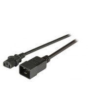EFB Elektronik Netzkabel 230V Kaltgeräte IEC-C13 Buchse/Kaltgeräte IEC-C20 Stecker 1.8m 3x1mm² 1,8 m (EK531.1,8V2)