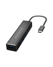 Conceptronic 3-Port USB-C-></noscript>USB-A 3.0/SD/MicroSD/TF card slot Digital/Daten (DONN08B)