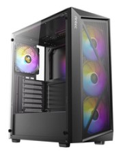 Antec BOITIER MOYEN TOUR ATX ANTEC AX67 RGB AVEC PANNEAU VITRÉ NOIR (0-761345-10207-0)