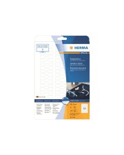 HERMA Special Weiß 49 x 10 mm 1500 Etiketten 25 Bogen x 60 permanent selbstklebende matte lichtundurchlässige Schmucketiketten aus Papier (5116)