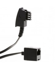 Helos Telefonadapter TAE-F M bis RJ-45 4-PIN W 20 cm (014149)