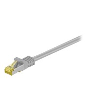 Goobay RJ-45 CAT7 2m Netzwerkkabel S/FTP S-STP Grau CAT 7 LS0H 2x geschirmt: PIMF + Gesamtschirm Geflecht 2 m (91603)
