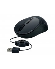 SPEEDLINK BEENIE Maus rechts- und linkshändig 3 Tasten kabelgebunden USB Schwarz (SL-610012-BK)