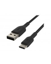 Belkin USB-A TO USB-C BRAIDED 1M BLACK Schwarz (CAB002BT1MBK)