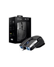 EVGA X17 Maus ergonomisch optisch 10 Tasten kabelgebunden USB Grau (903-W1-17BK-K3)