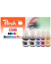 Peach Standardertrag 135 ml 70 5 Stücke Multipack Spar Pack Plus Tintenpatronen kompatibel zu Canon GI-590 (PI100-441)