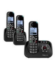 Audioline BigTel 1583 DECT Grosstastentelefon schwarz Telefon Anrufbeantworter Anrufliste Telefonbuch Freisprecheinrichtung (ATL1423365)
