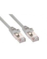 InLine Patchkabel S-FTP Cat.5e grau 1m 2x RJ45 Stecker vergossen Geflecht- und Folienschirmung mit Längenangabe auf dem 1:1 Belegung nach EIA/TIA 568B im Blister EAN-Code (72511)