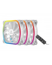 Enermax SquA RGB Gehäuselüfter 120 mm weiß (UCSQARGB12P-W-BP3)