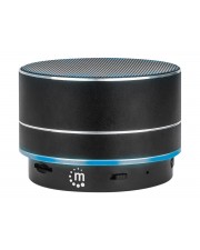 Manhattan Metallic LED-Bluetooth -Lautsprecher Schwarz (165310)