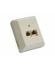 InLine Wanddose RJ-45 X 2 ISDN (69988B)
