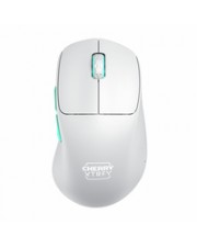 Cherry Xtrfy M64 Maus ergonomisch 5 Tasten kabellos 2,4 GHz kabelloser Empfänger USB Schwarz (CX-M64W-WHITE)