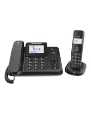 Doro Comfort 4005 Mit Schnur/schnurlos Anrufbeantworter mit Rufnummernanzeige DECT Schwarz (380115)
