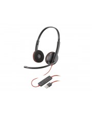 HP Poly Blackwire 3220 3200 Series Headset On-Ear kabelgebunden USB-C Schwarz Skype-zertifiziert Avaya Certified Cisco Jabber UC-zertifiziert (93S87AA)