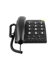 Doro PhoneEasy 311c Telefon mit Schnur Schwarz (380001)