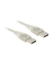 Delock USB-Kabel USB M bis M 2.0 2 m durchsichtig (83889)