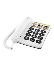 Doro PhoneEasy 331ph Telefon mit Schnur Grau weiß (380002)