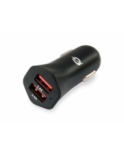 Conceptronic Carden Auto Zigarettenanzünder 5 V Schwarz 24 W 2x USB 5V / 4.8A 12V/24V 26.3 x 28.3 x 59.5 mm 19 g (CARDEN04B)