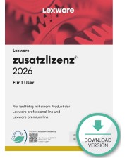Lexware zusatzlizenz 2026 Abo-Vertrag für 1 User Download Win, Deutsch (nur für Neukunden) (09198-2019)