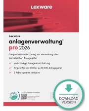 Lexware anlagenverwaltung pro 2026 1 Jahr 3 Benutzer Download Win, Deutsch (09094-2043)