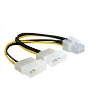 Delock Stromkabel interne Stromversorgung 4-polig M PCI-Express-Stromversorgung 6-polig W 15 cm (82315)