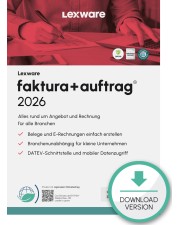 Lexware faktura+auftrag 2026 Abo-Vertrag 1 Jahr 1 Benutzer Download Win, Deutsch (nur für Neukunden) (08871-2048)