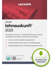 Lexware lohnauskunft 2025 Abo-Vertrag 1 Jahr 1 Benutzer Download Win, Deutsch (nur für Neukunden) (08846-2037)